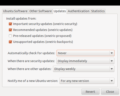 Ubuntu Update Manager