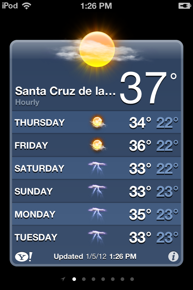 iphone weather info