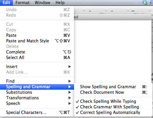 textedit mac grammar checker