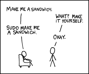 sudo make me a sandwich sudoers file