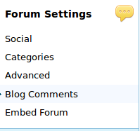 Vanilla Forum Settings