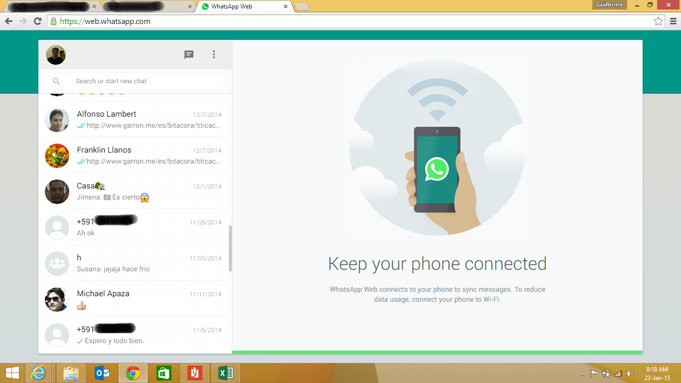 WhatsApp on your PC