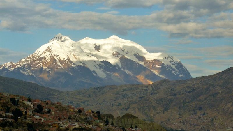 The Illimani Mountain